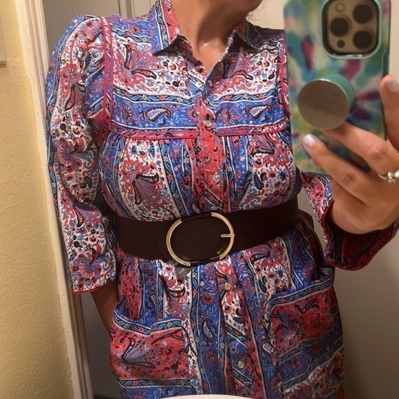 Vintage ▶️ Model Coat ◀️ Kaftan Mumu Dress  Full Snap - Picture 1 of 12